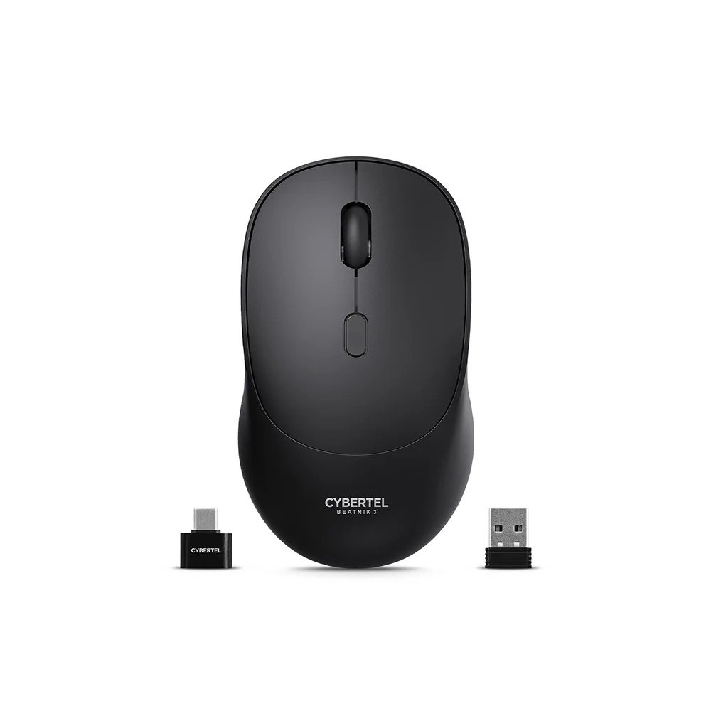 Beatnik 3 Black Mouse BT WiFi Recargable | Creatics