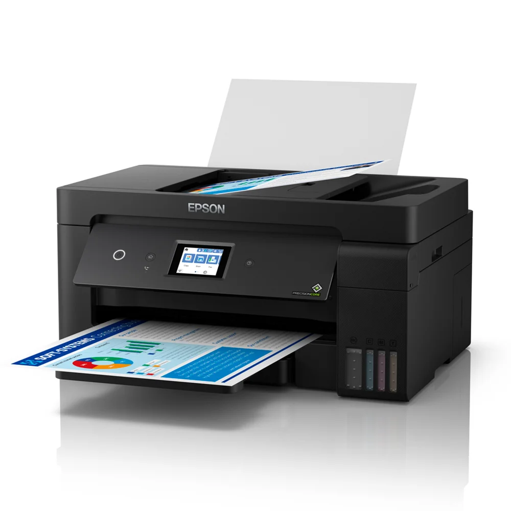 Impresora Multifuncional Epson EcoTank L14150 - C11CH96301 | Inyección de Tinta Color A3+ | 38 ppm | 4 en 1 Imprime, Copia, Escanea, Fax | Wi-Fi, Ethernet, USB