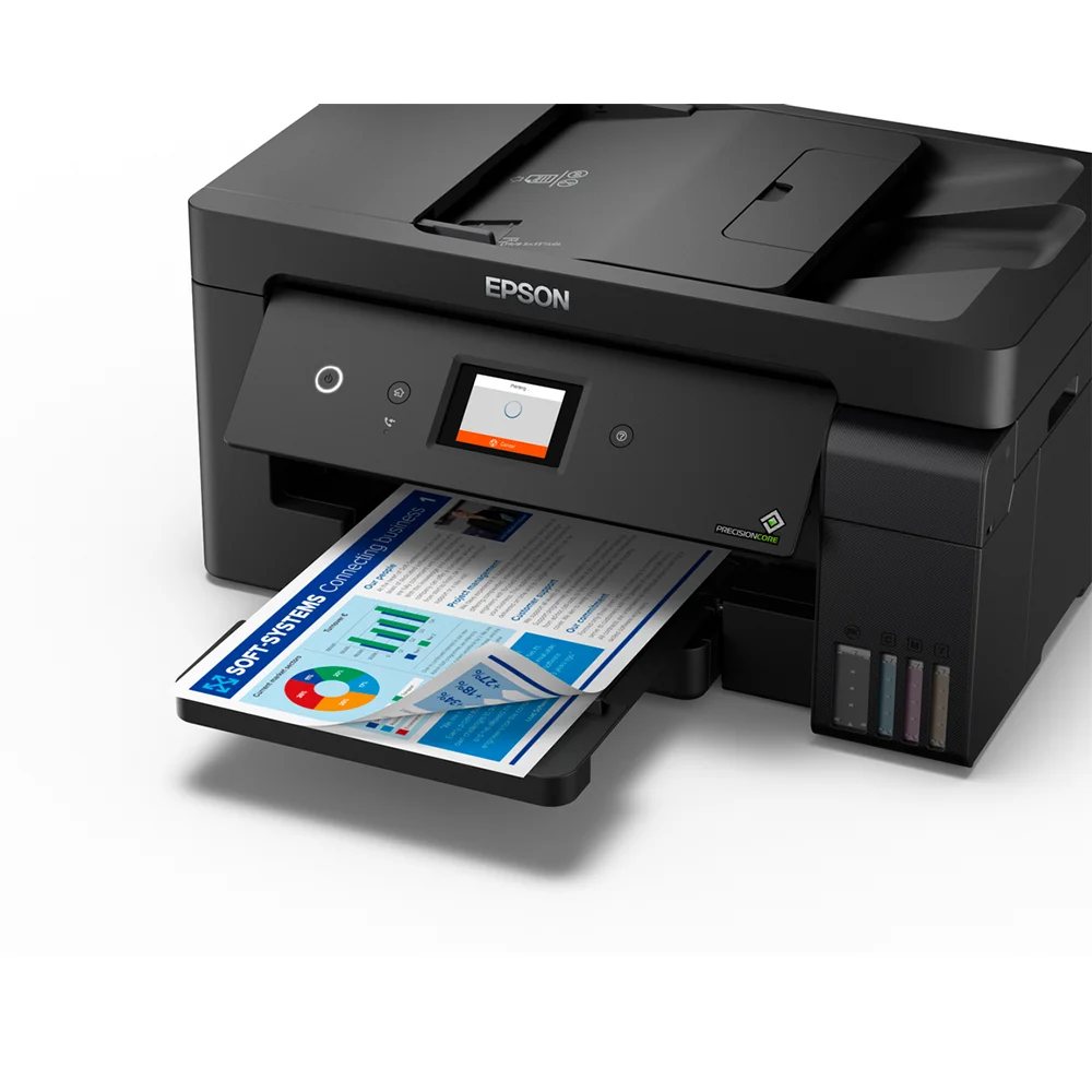Impresora Multifuncional Epson EcoTank L14150 - C11CH96301 | Inyección de Tinta Color A3+ | 38 ppm | 4 en 1 Imprime, Copia, Escanea, Fax | Wi-Fi, Ethernet, USB