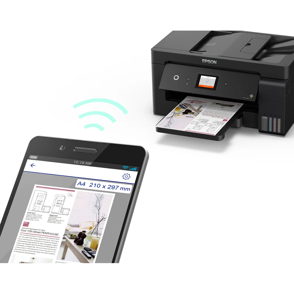 Impresora Multifuncional Epson EcoTank L14150 - C11CH96301 | Inyección de Tinta Color A3+ | 38 ppm | 4 en 1 Imprime, Copia, Escanea, Fax | Wi-Fi, Ethernet, USB