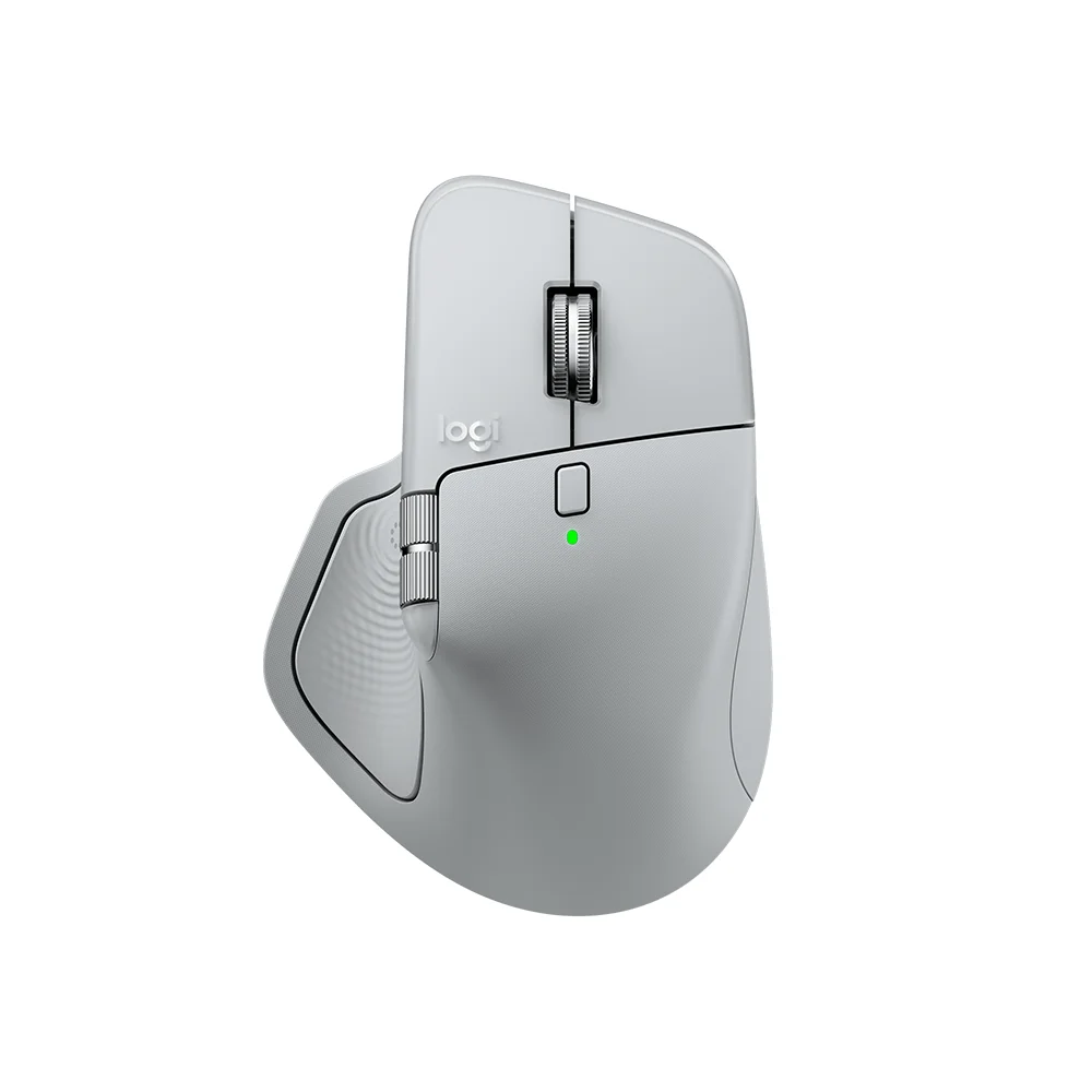 Mouse Logitech MX Master 4 Wireless con USB-C/Bluetooth/8K DPI Pale Grey - 910-007566