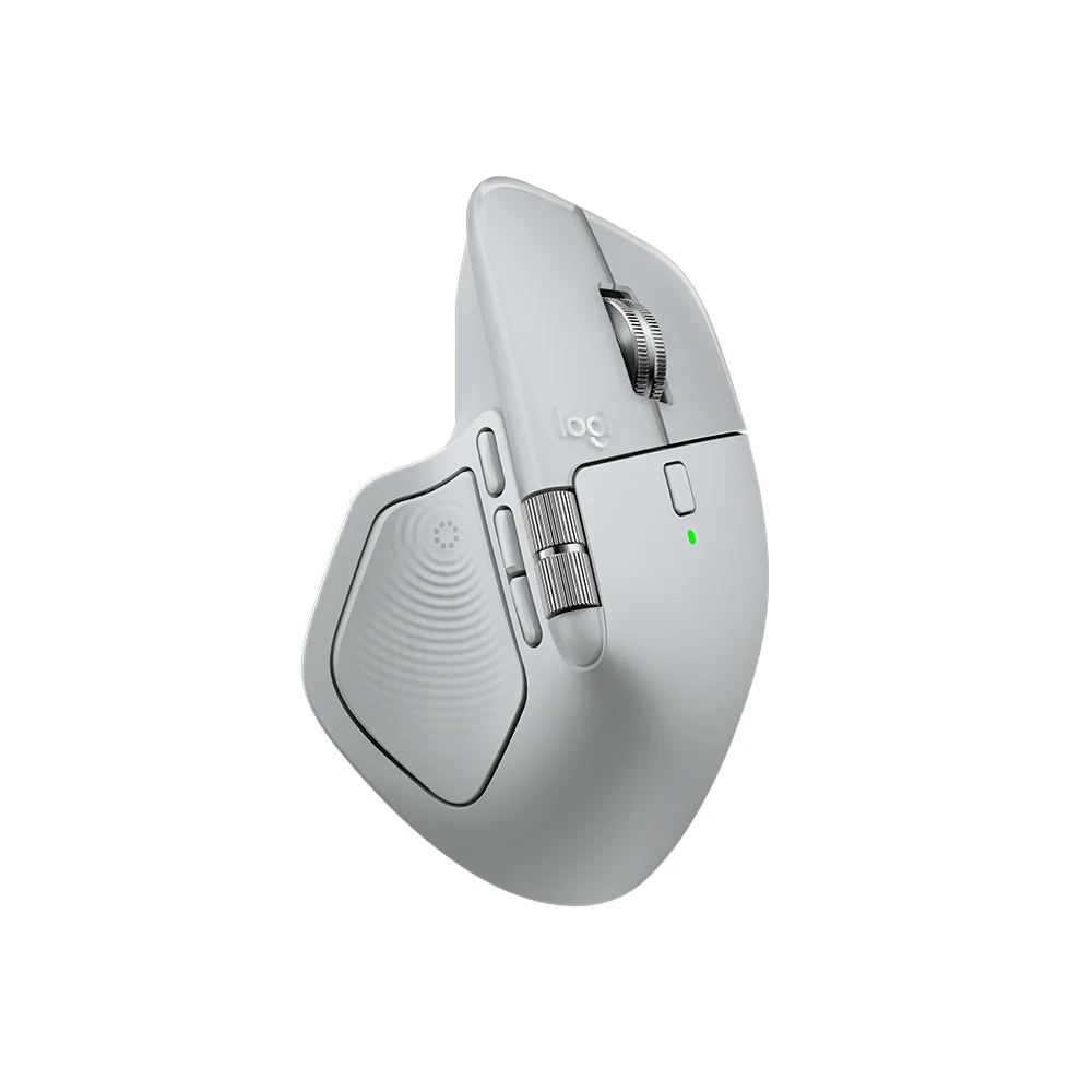 Mouse Logitech MX Master 4 Wireless con USB-C/Bluetooth/8K DPI Pale Grey - 910-007566