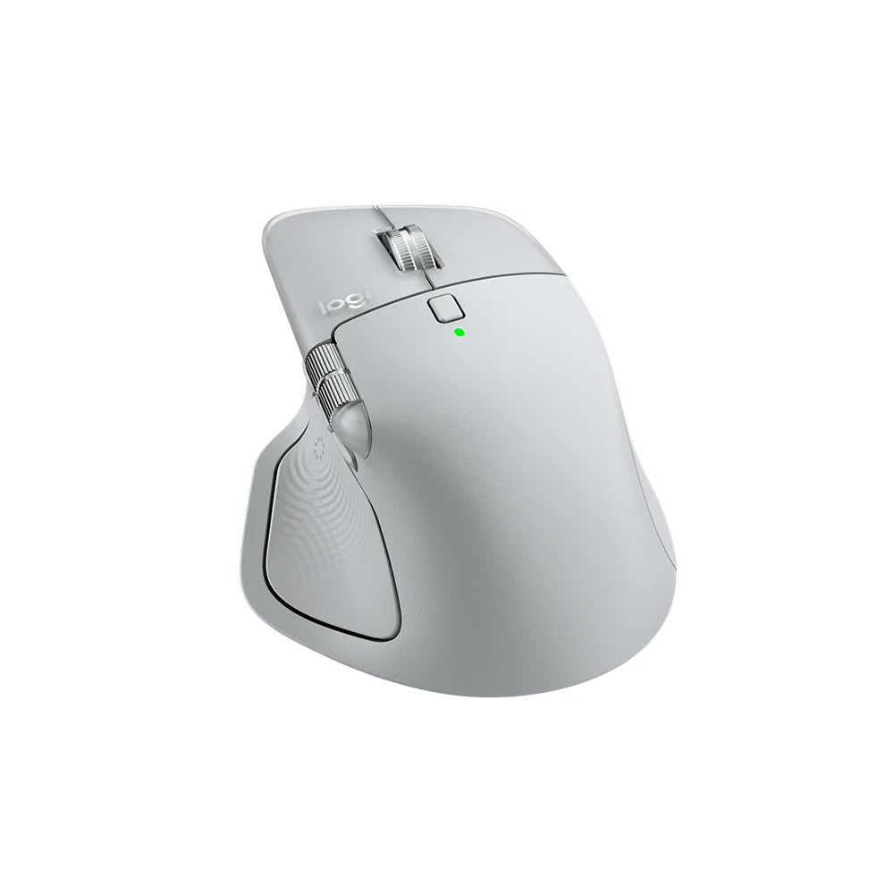 Mouse Logitech MX Master 4 Wireless con USB-C/Bluetooth/8K DPI Pale Grey - 910-007566