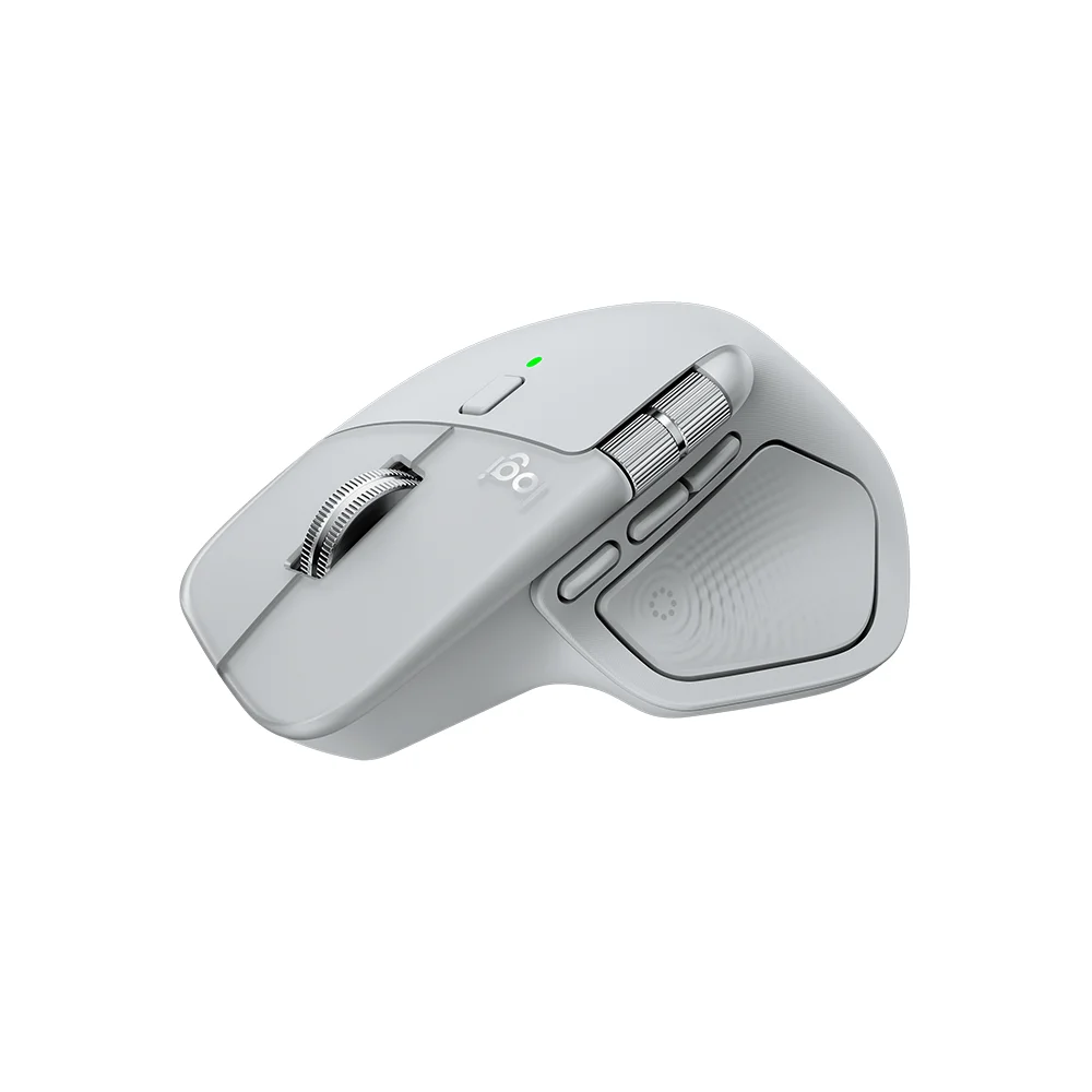 Mouse Logitech MX Master 4 Wireless con USB-C/Bluetooth/8K DPI Pale Grey - 910-007566