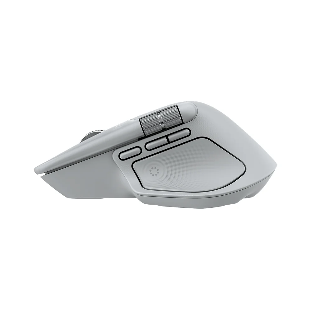 Mouse Logitech MX Master 4 Wireless con USB-C/Bluetooth/8K DPI Pale Grey - 910-007566