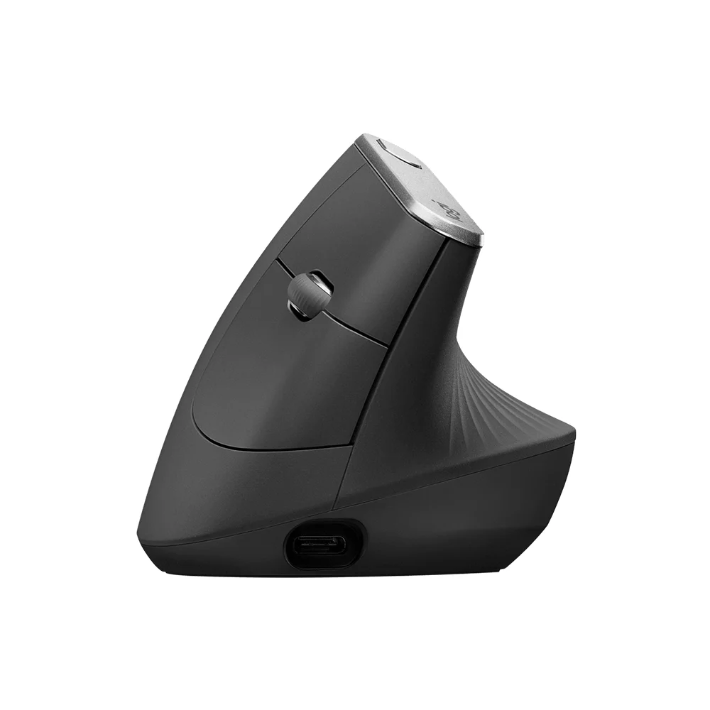 Mouse Logitech MX Vertical Advanced Ergonomic Wireless/Bluetooth USB-C Black - 910-005449