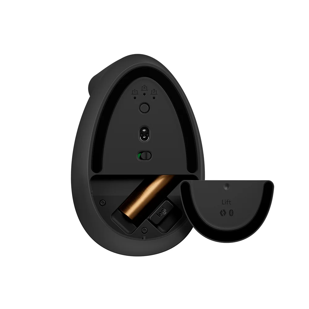 Mouse Logitech Lift Vertical Ergonomic Zurdo Wireless/BT Black