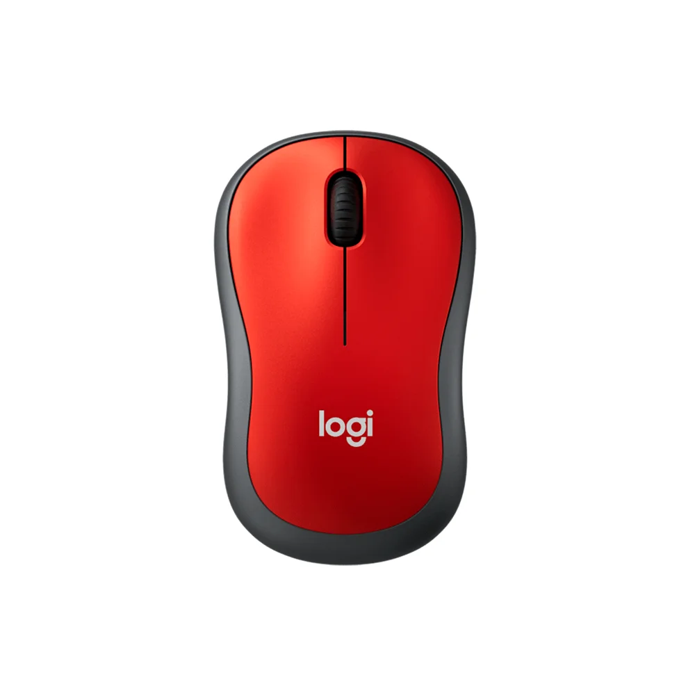Mouse Logitech M185 Wireless Red - 910-003635