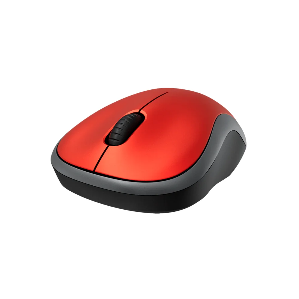 Mouse Logitech M185 Wireless Red - 910-003635