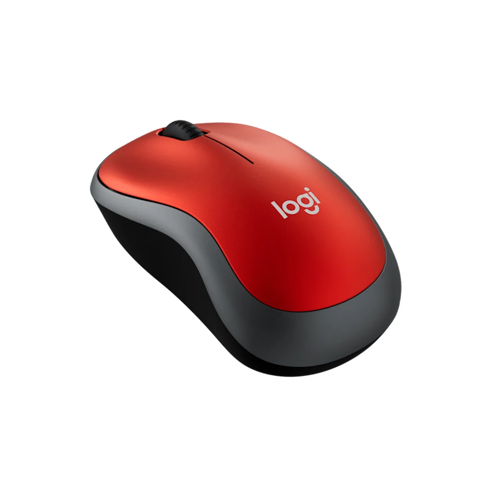 Mouse Logitech M185 Wireless Red - 910-003635