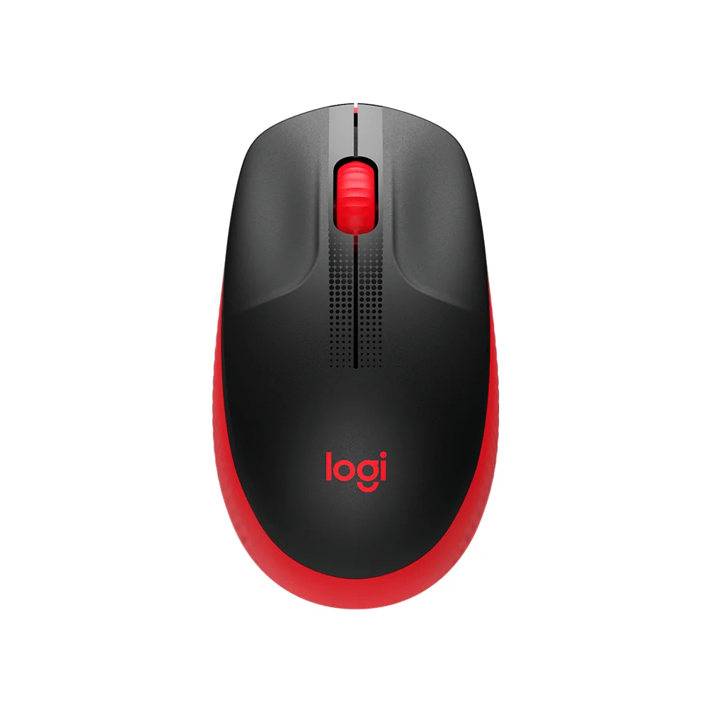 Mouse Logitech M190 Wireless Full-size Red - 910-005904