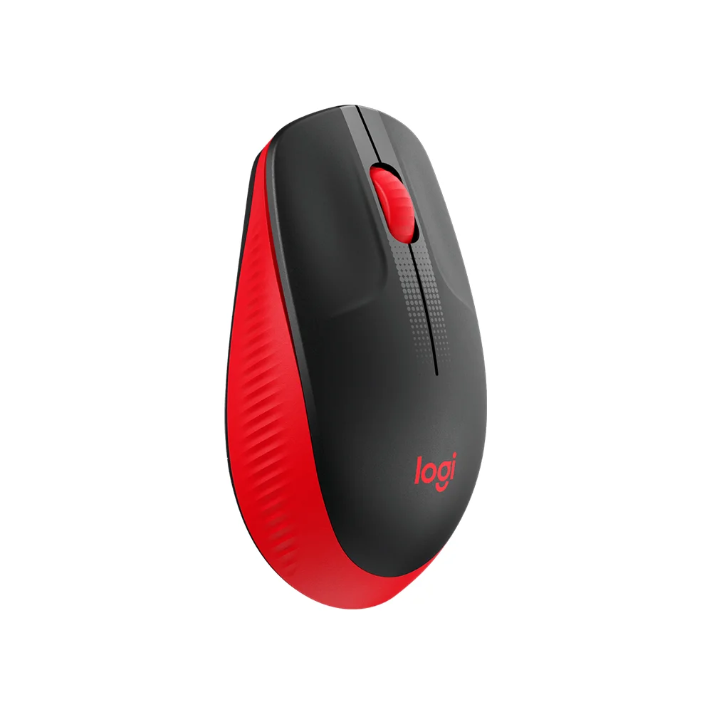 Mouse Logitech M190 Wireless Full-size Red - 910-005904