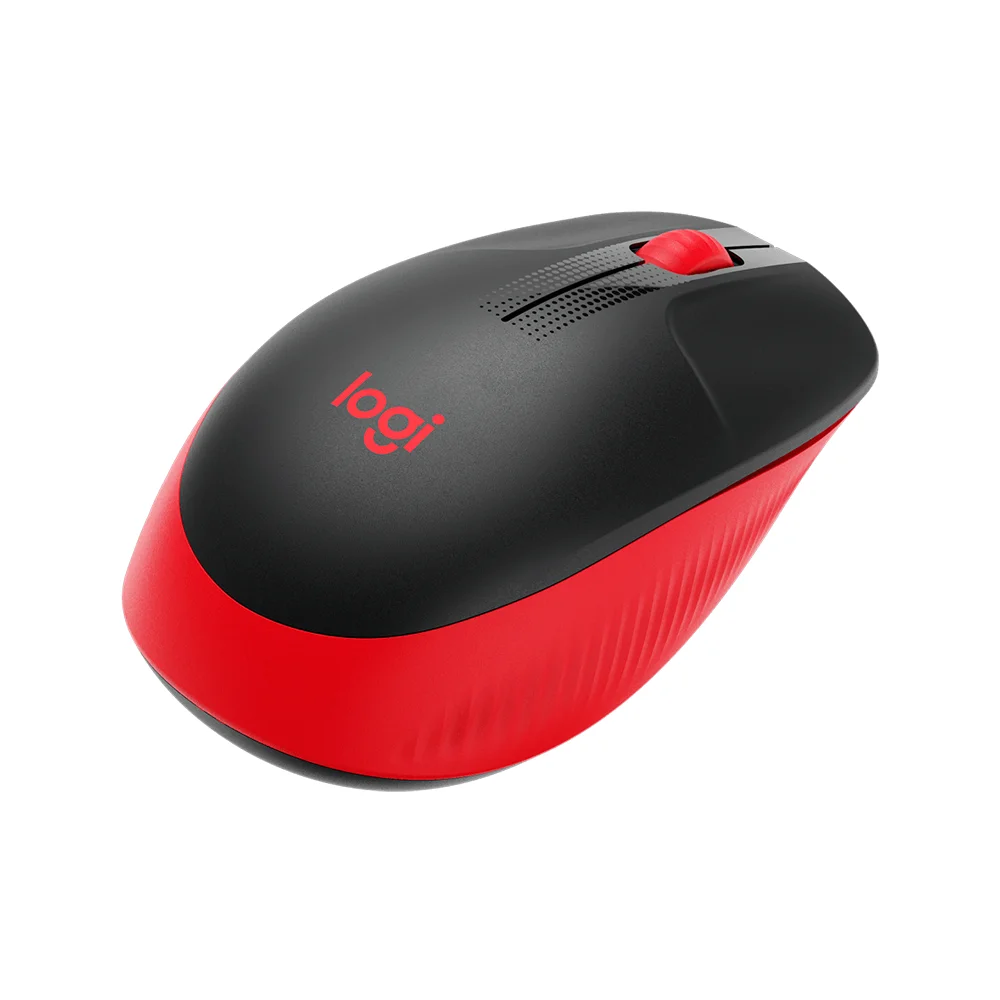 Mouse Logitech M190 Wireless Full-size Red - 910-005904