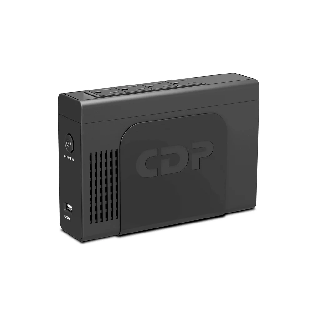 UPS CDP LI-504i – 500VA / 250W Batería de Litio LiFePO4 | 4 Salidas + USB con 3x Más Vida Útil