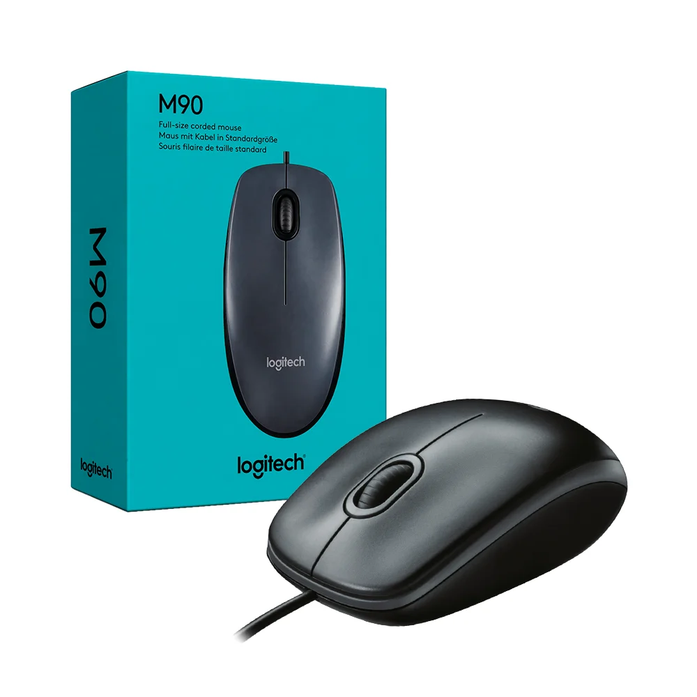 Mouse Logitech M90 USB Black/Grey - 910-004053