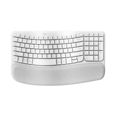 Teclado Logitech ERGO Wave Wireless Bolt/ BT/ White - 920-012279