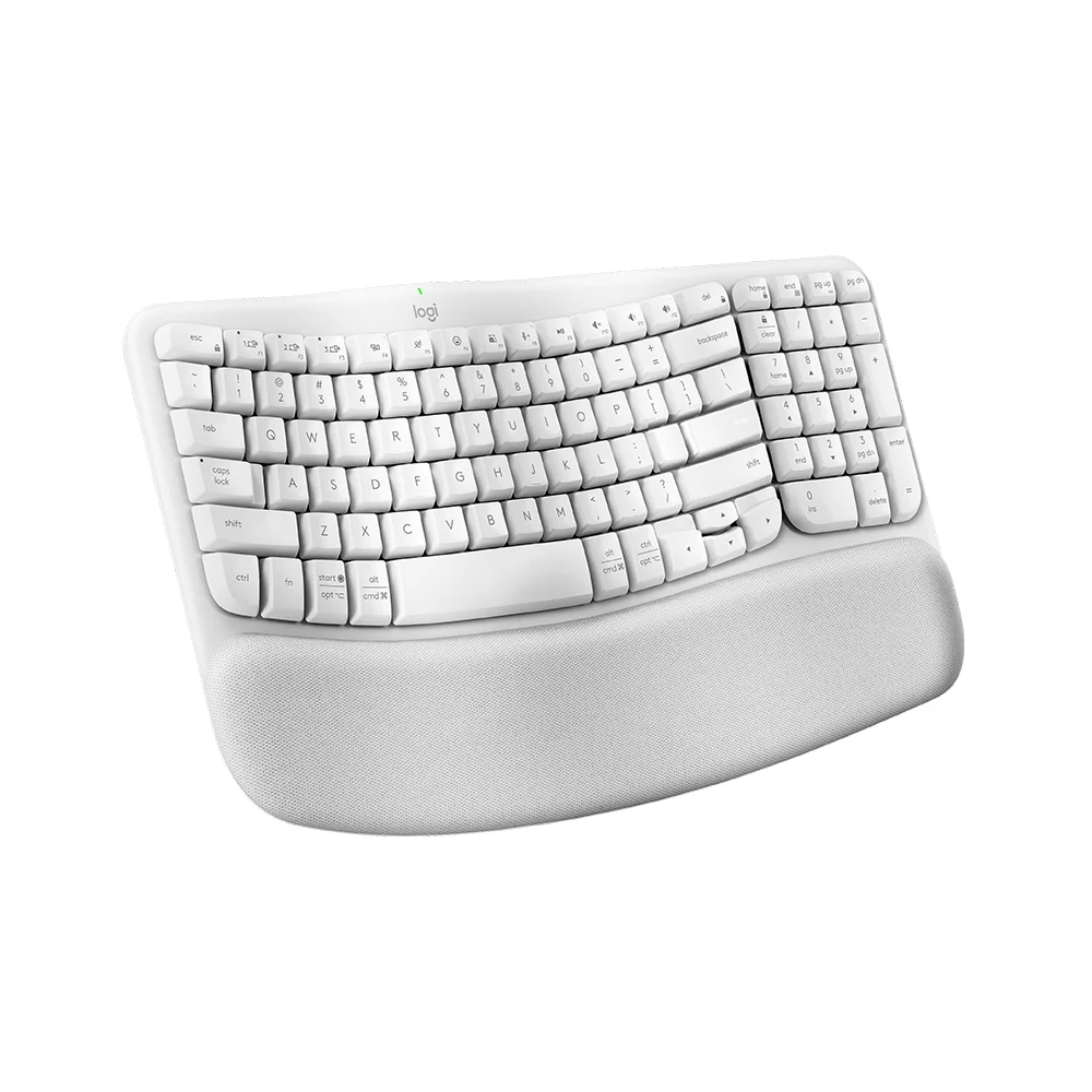 Teclado Logitech ERGO Wave Wireless Bolt/ BT/ White - 920-012279