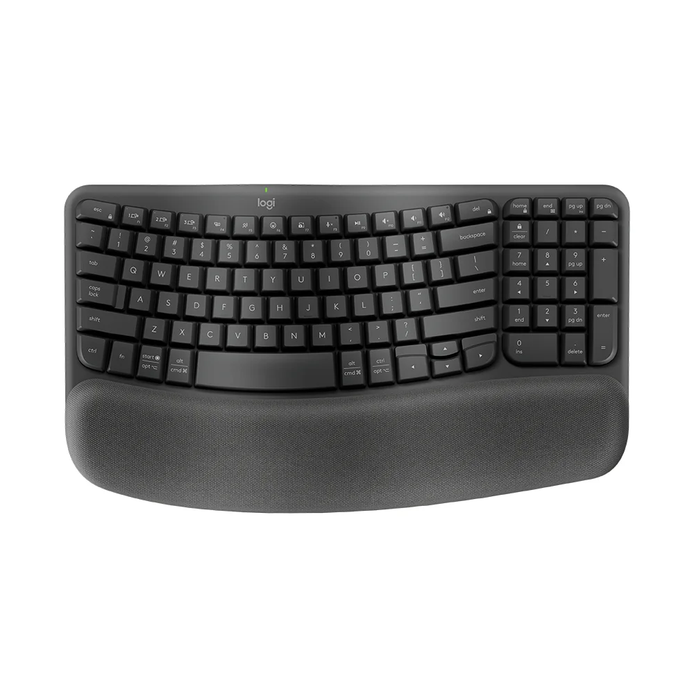 Teclado Logitech ERGO Wave Keys Wireless Bolt / BT / Graphite - 920-012278
