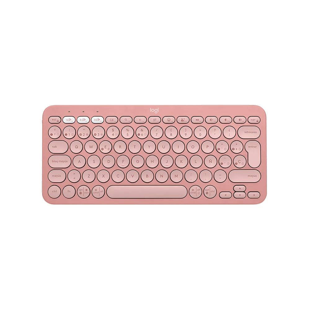 Teclado Logitech Pebble 2 K380S Bluetooth/Wireless Rose - 920-011785
