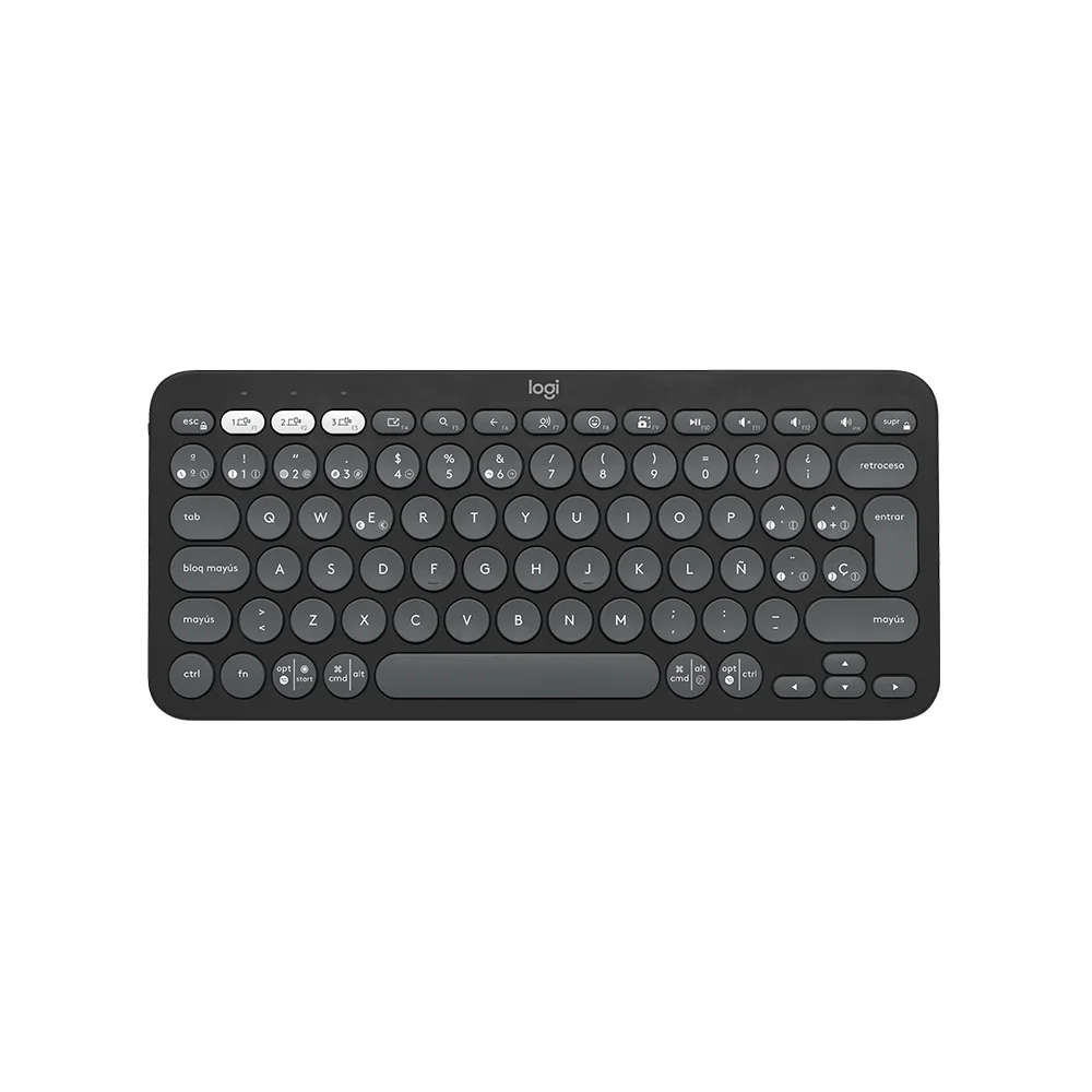 Teclado Logitech Pebble 2 K380S Bluetooth/Wireless Graphite - 920-011783