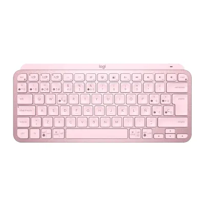 Teclado Logitech MX Keys Mini Multi-Device BT Iluminado Rose - 920-010478