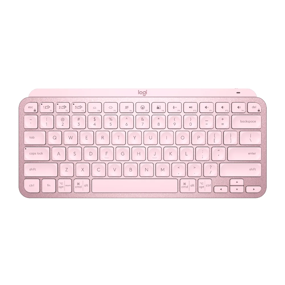 Teclado Logitech MX Keys Mini Multi-Device BT Iluminado Rose - 920-010478