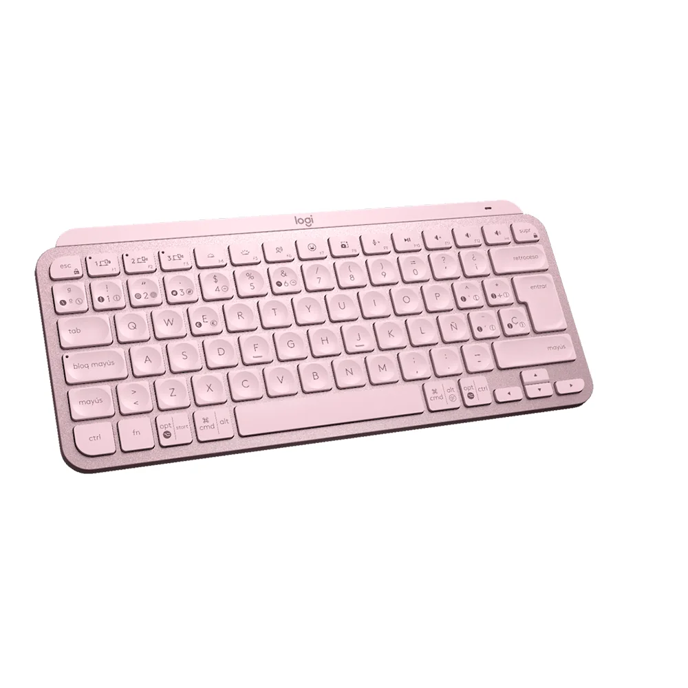 Teclado Logitech MX Keys Mini Multi-Device BT Iluminado Rose - 920-010478