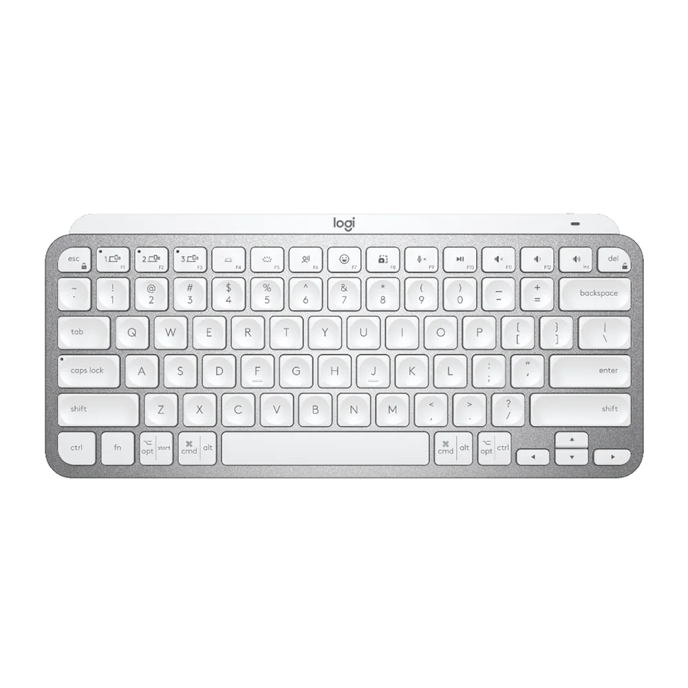 Teclado Logitech MX Keys Mini Multi-Device BT Iluminado Pale Grey - 920-010477