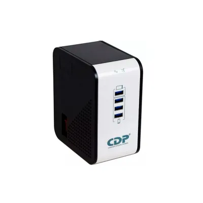 Regulador de Voltaje CDP R2CU-AVR1008i – 1000VA / 500W | 8 Tomas + 4 Puertos USB (Tablet y Smartphone)