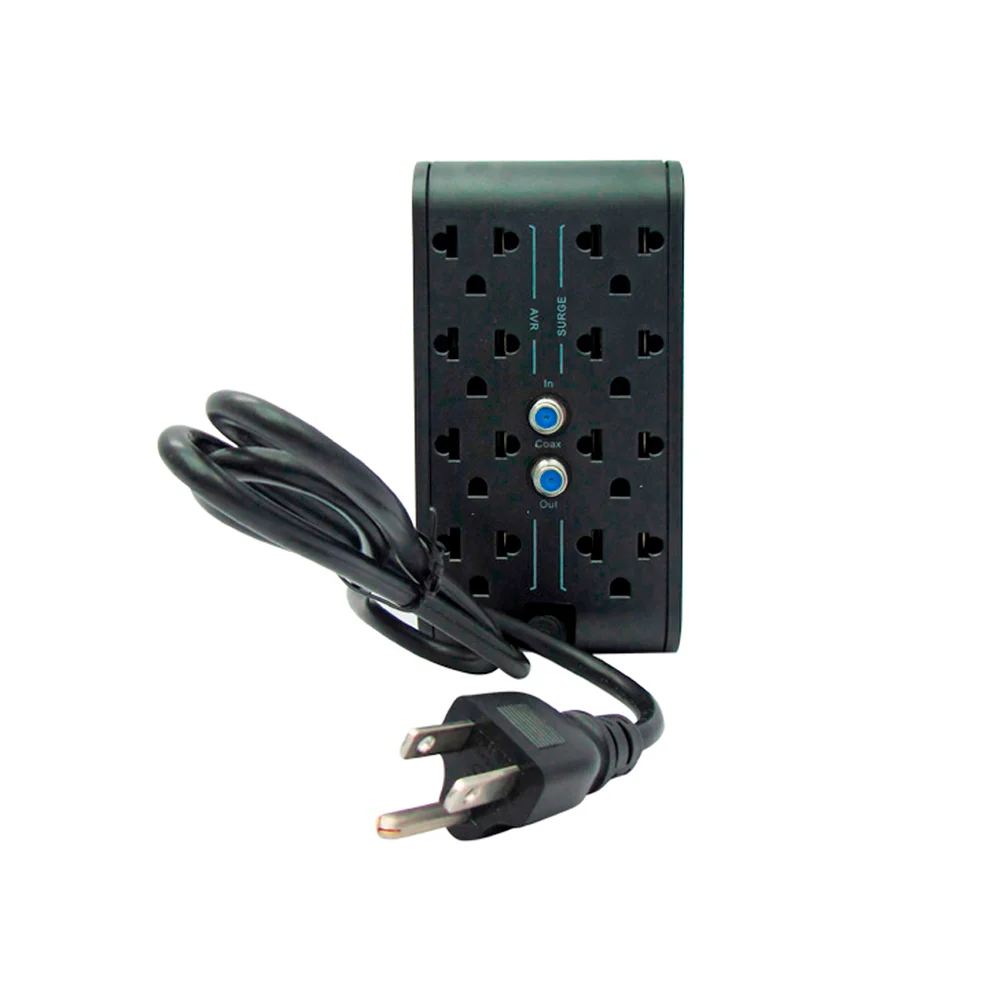 Estabilizador de Voltaje CDP R2CU-AVR1008i – 1000VA / 500W | 8 Tomas + 4 Puertos USB (Tablet y Smartphone)