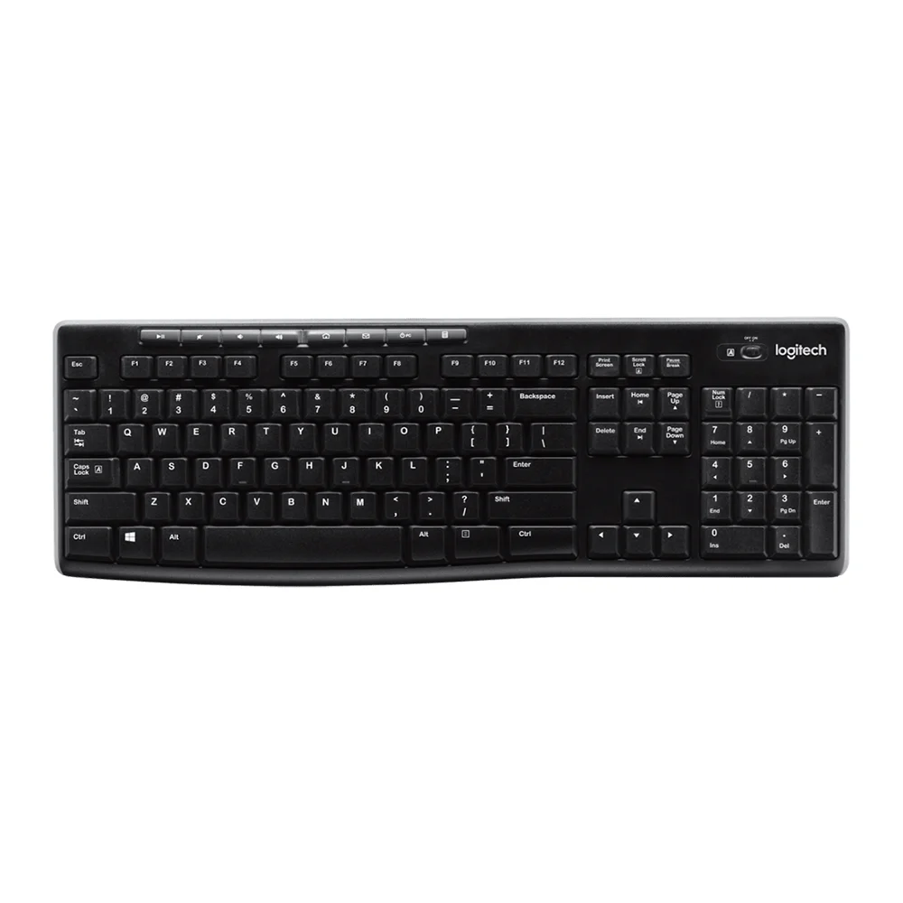 Teclado Logitech K270 Wireless Unifying USB Black - 920-004426