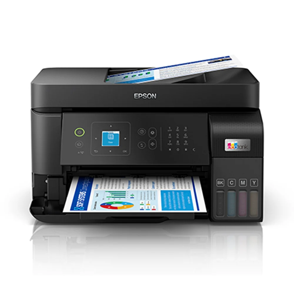 Impresora Multifuncional Epson EcoTank L5590 - C11CK57303 | Inyección de Tinta Color A4 | 33 ppm | 4 en 1 Imprime, Copia, Escanea, Fax | Wi-Fi, Ethernet, USB