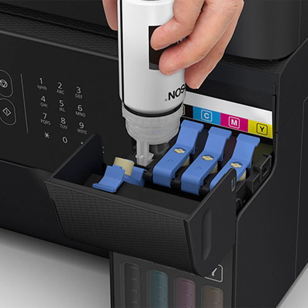 Impresora Multifuncional Epson EcoTank L5590 - C11CK57303 | Inyección de Tinta Color A4 | 33 ppm | 4 en 1 Imprime, Copia, Escanea, Fax | Wi-Fi, Ethernet, USB