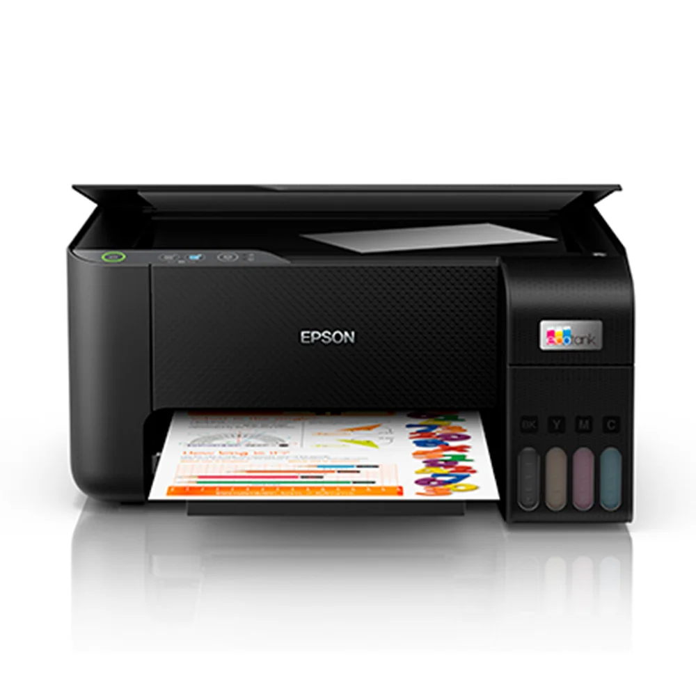 Impresora Multifuncional Epson EcoTank L3210 - C11CJ68301 | Inyección de Tinta Color A4 | 33 ppm | 3 en 1 Imprime, Copia, Escanea | USB