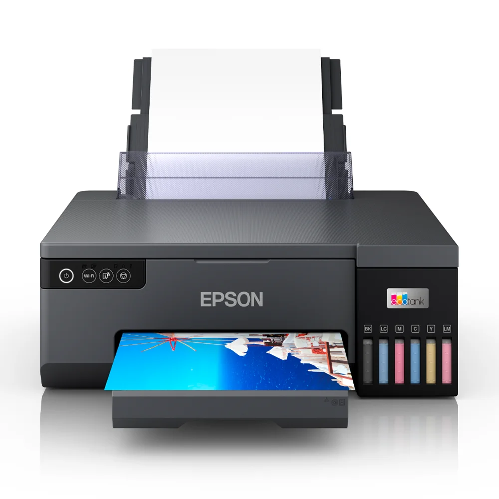 Impresora Fotográfica Epson EcoTank L8050 - C11CK37301 | Inyección de Tinta Color A4 | 22 ppm | Solo Imprime | Wi-Fi, USB