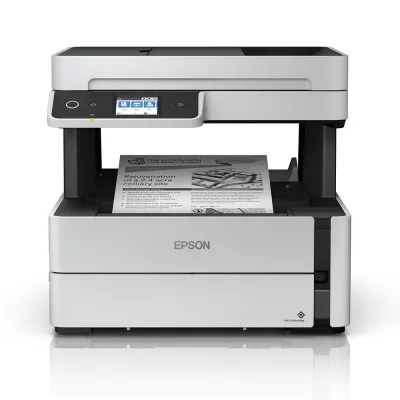 Impresora Multifuncional Epson EcoTank M3170 - C11CG92301 | Inyección de Tinta Monocromática A4 | 39 ppm | 4 en 1 Imprime, Copia, Escanea, Fax | Wi-Fi, Ethernet, USB | Dúplex Automático | ADF 35 Hojas