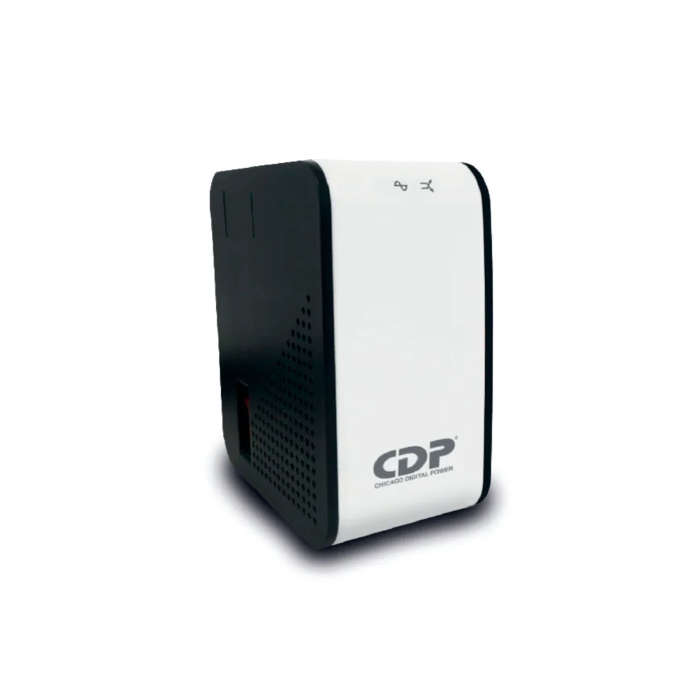 Regulador de Voltaje CDP R2C-AVR1008I – 1000VA / 500W | 4 Tomas AVR + 4 Bypass con Protección Coaxial
