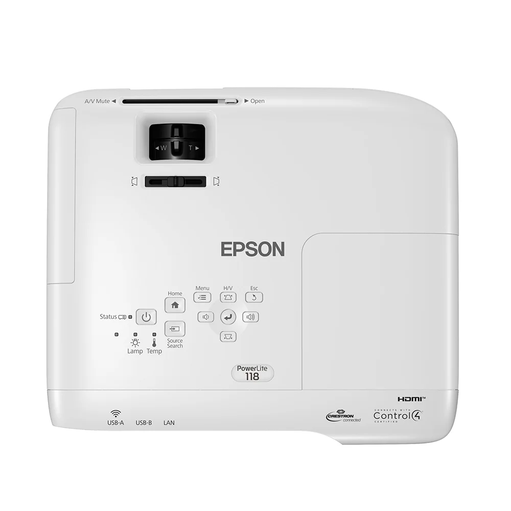 Proyector Epson PowerLite 118 XGA 3800 lumenes - V11HA03020
