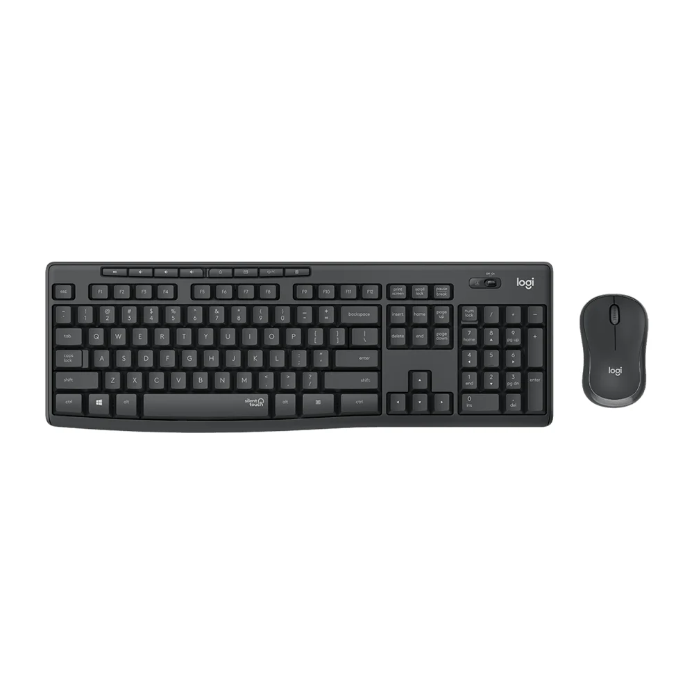 Teclado Logitech + Mouse MK295 Wireless USB Black - 920-009792