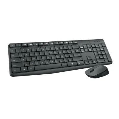 Teclado Logitech + Mouse MK235 Wireless USB Black - 920-007901