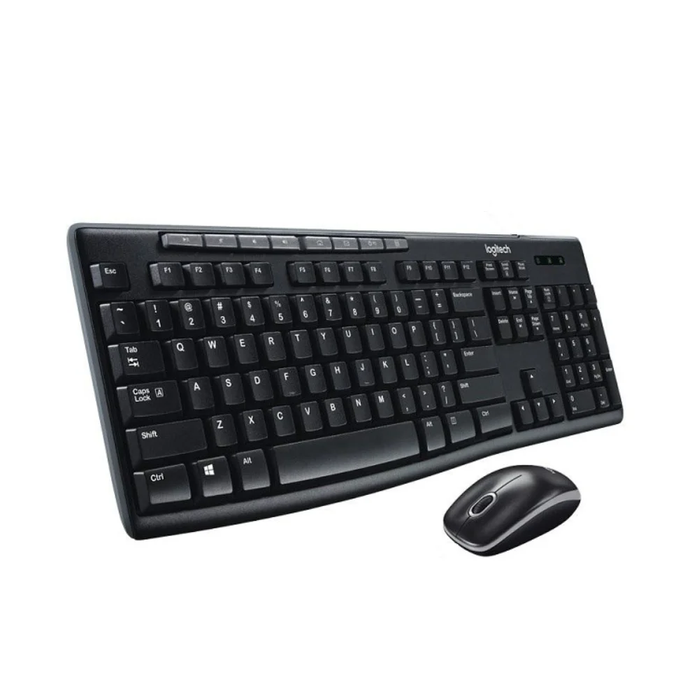 Teclado Logitech + Mouse MK270 Wireless USB Black - 920-004432