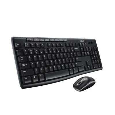 Teclado Logitech + Mouse MK270 Wireless USB Black - 920-004432
