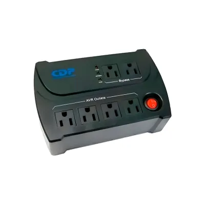 Regulador de Voltaje CDP B-AVR1006i – 1200VA | 6 Tomas con Filtro Telefónico RJ11 (165-270VAC)