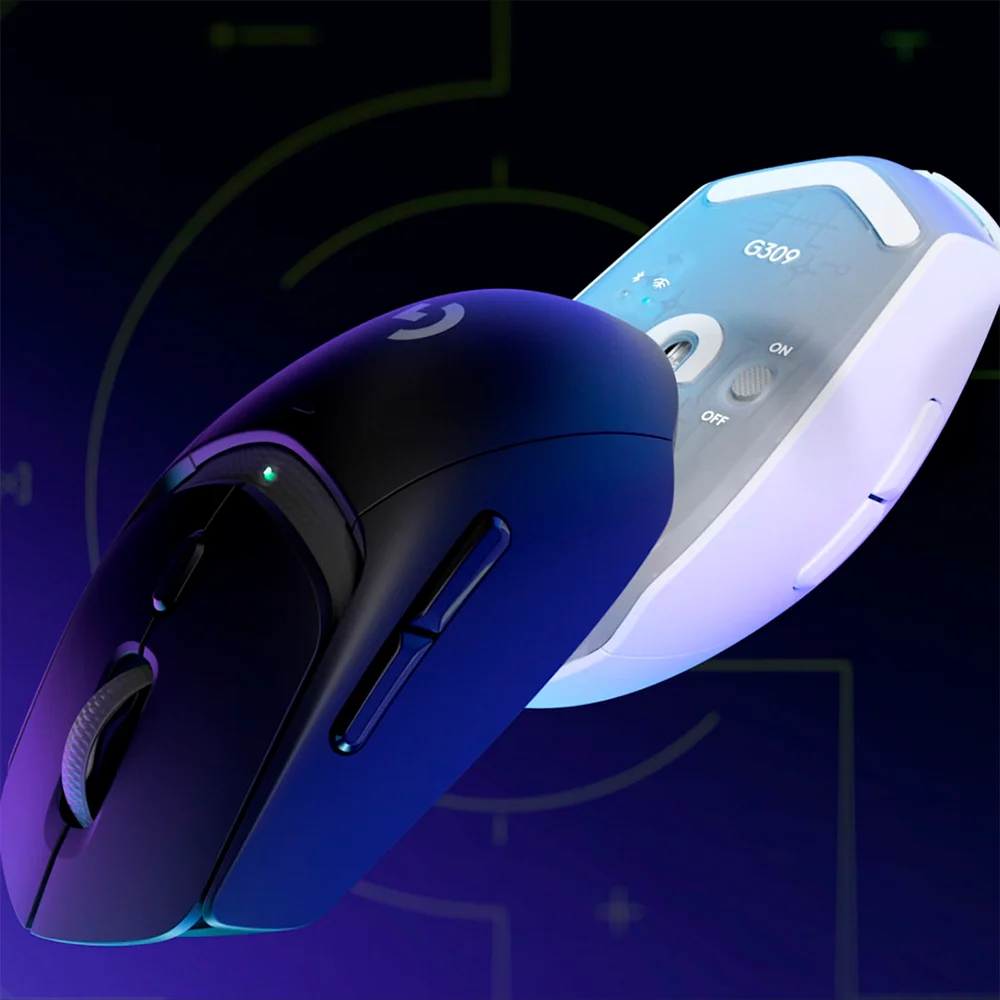 Mouse Logitech G309 Lightspeed Wireless/BT 25K DPI Lightforce Blanco - 910-007206