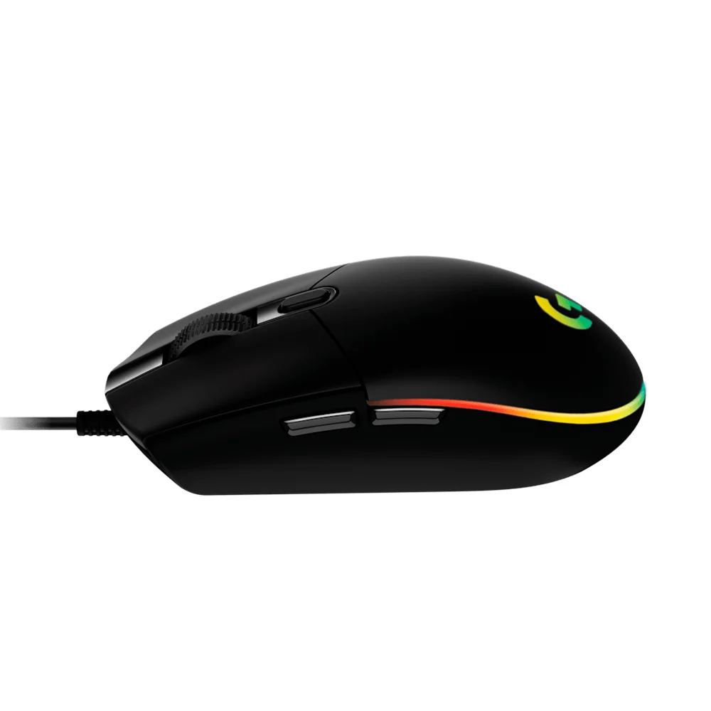 Mouse Logitech G203 Lightsync Óptico 8000 DPI RGB Negro - 910-005793