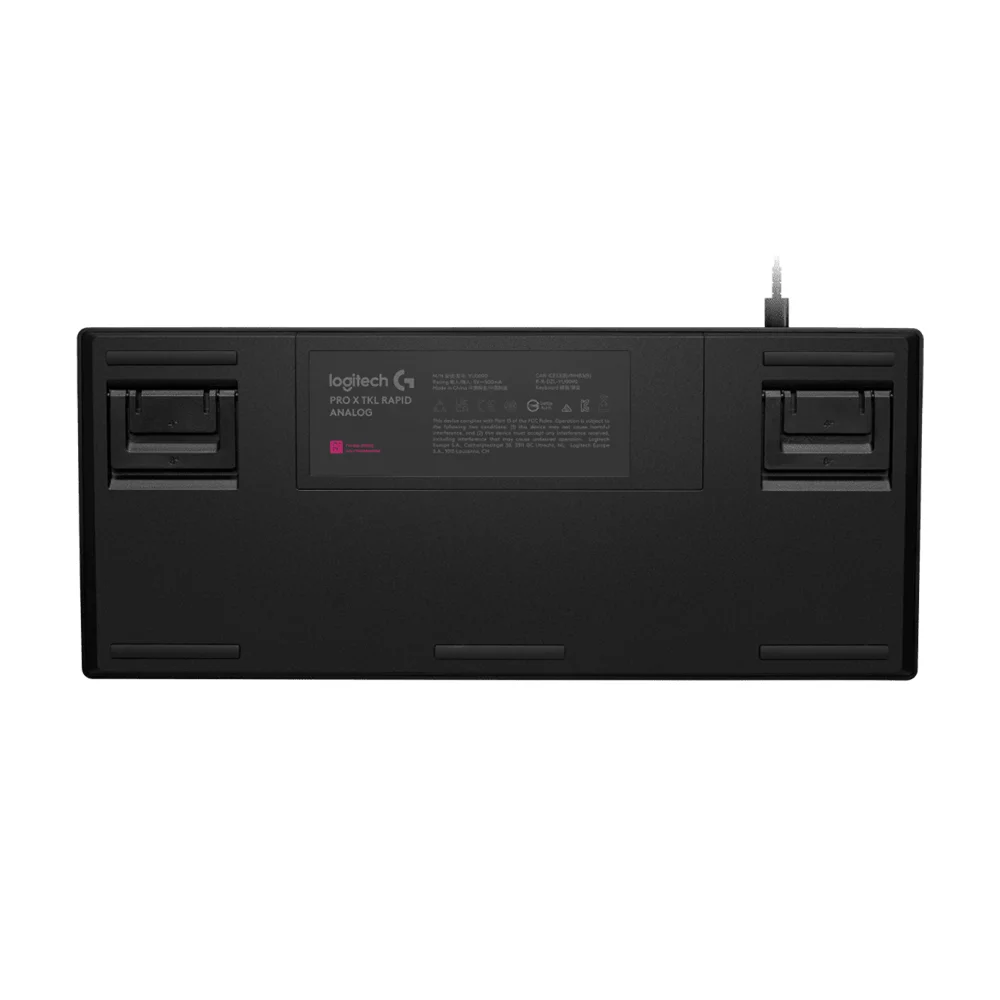 Teclado Logitech Pro X TKL Rapid Análogo/Wired USB-C/Lightsync RGB/Keycontrol Negro - 920-013131