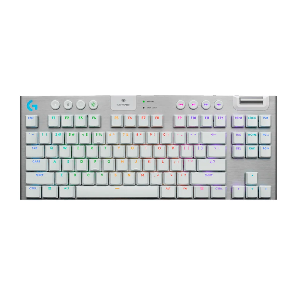 Teclado Logitech G915 X TKL Lightspeed/BT Lightsync RGB/Keycontrol Blanco - 920-012732