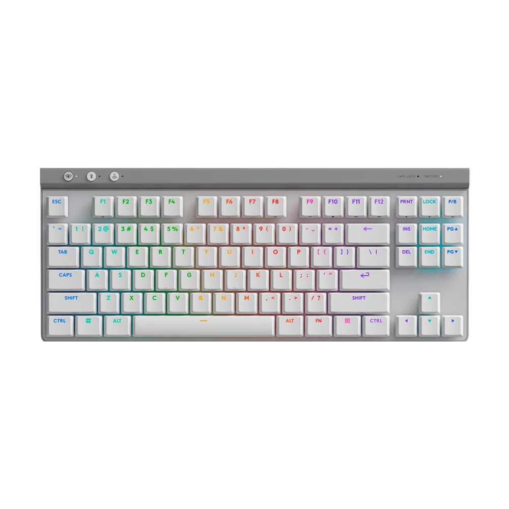 Teclado Logitech G515 TKL Lightspeed/BT Lightsync RGB Blanco - 920-012535