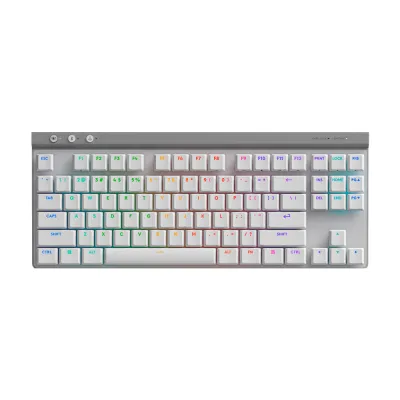 Teclado Logitech G515 TKL Lightspeed/BT Lightsync RGB Blanco - 920-012535