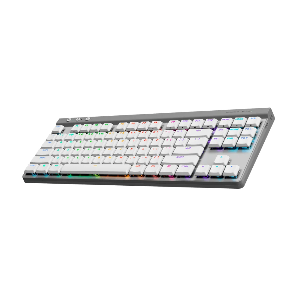 Teclado Logitech G515 TKL Lightspeed/BT Lightsync RGB Blanco - 920-012535